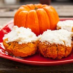 Frosted Protein Pumpkin Rolls